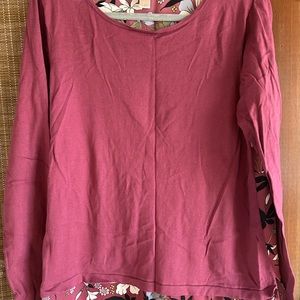 Loft Mixed Media sweater size large